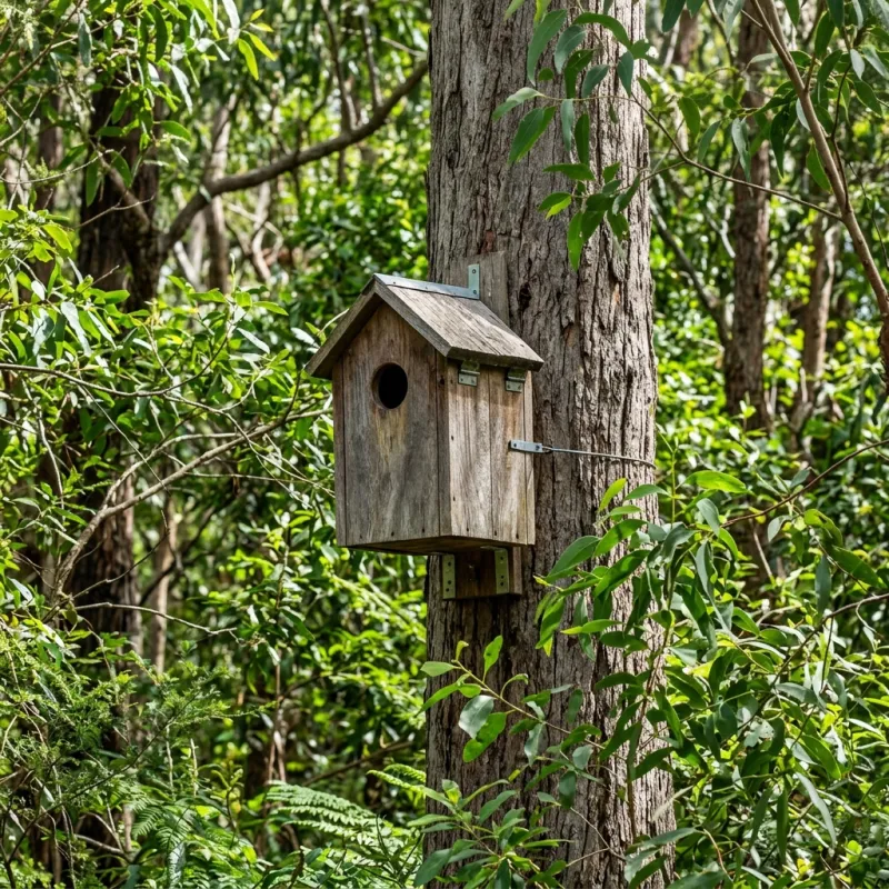 Animal nesting box installed as a humane alternative to a Beaconsfield Upper roof cavity
